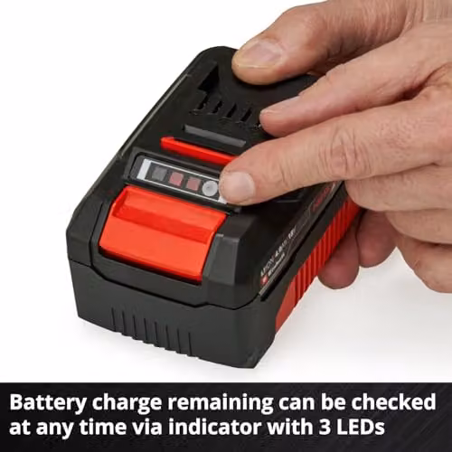 Einhell PXC 18V 4.0Ah Lithium-Ion Battery Twin Pack, Red and Black – 5