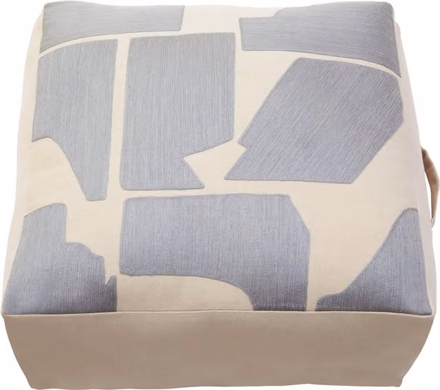 Orsina Bosie Ozella Square Cotton Floor Cushion in Grey – 1