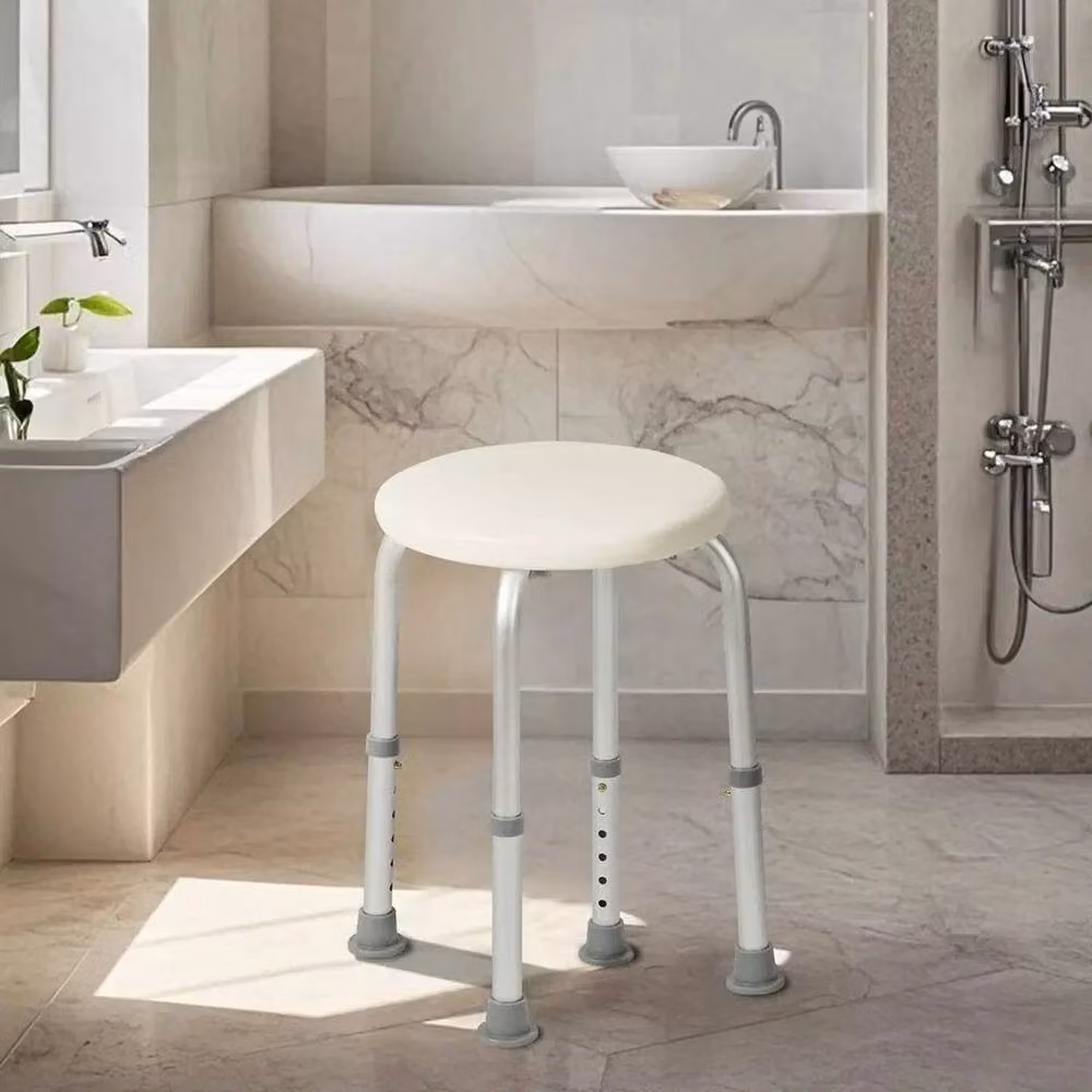 Kelvenix Non-Slip Adjustable Aluminum Shower Bath in White – 2