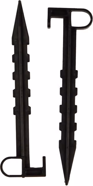 My Garden Black Plastic Plant Support Pegs, Pack of 10