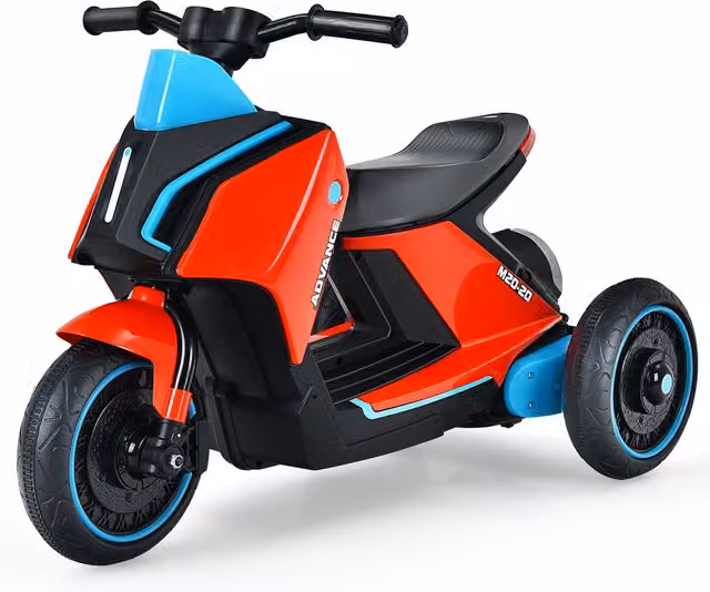 Costway 6V Electric Toddler Ride-On Motorcycle in Red