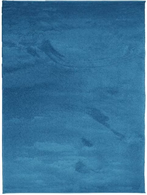 Berkfield Home OVIEDO Short Pile Turquoise Rectangular Rug, W: 240 cm, D: 340 cm