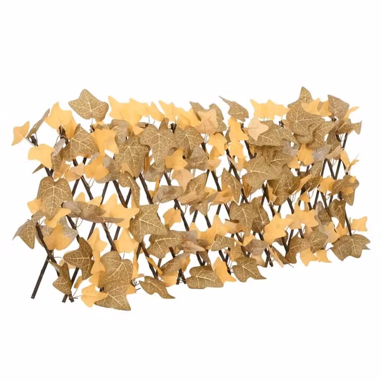 Berkfield Home Artificial Orange Maple Leaf Trellis, 5 Pieces, W: 180 cm, H: 30 cm