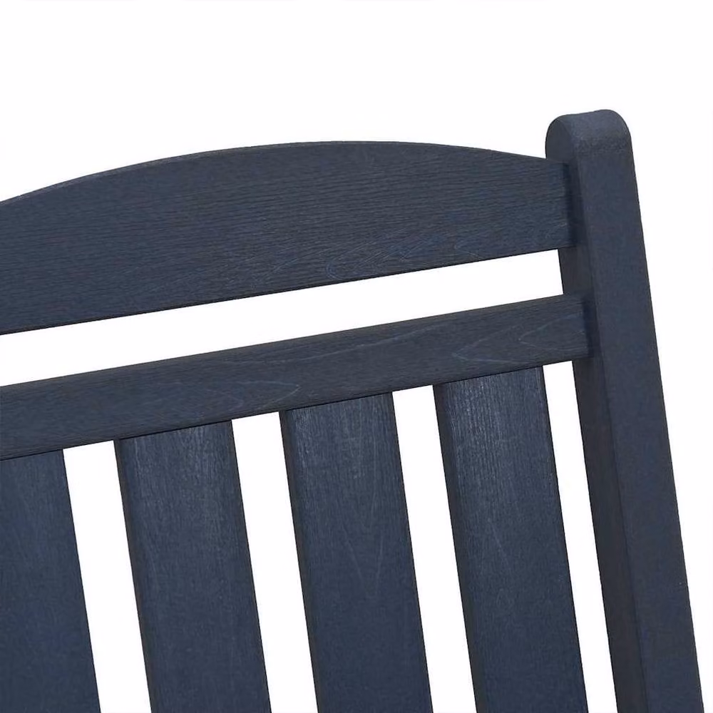 Berkfield Home Garden Rocking Chair in Navy Blue, W/D/H: 70 x 92 x 108 cm – 8