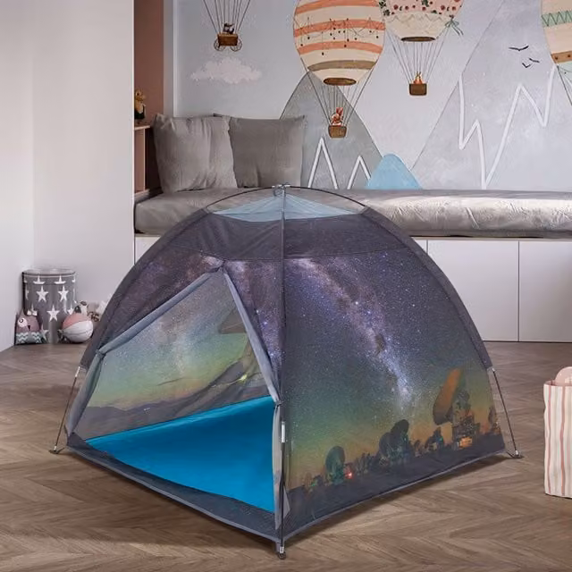 Livingandhome Multicolour and Purple Fantasy Galaxy Play Tent for Kids