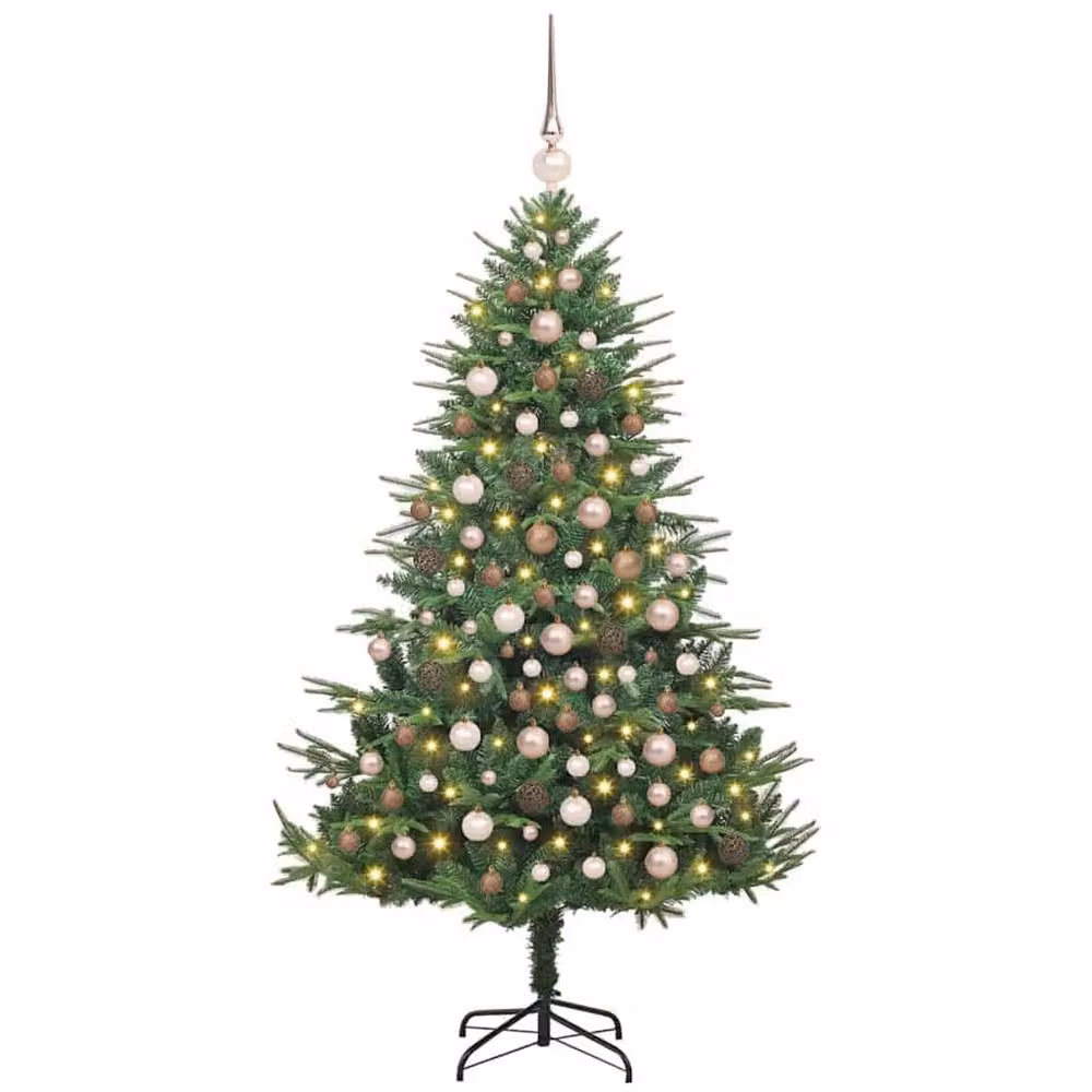 Berkfield Home Pre-lit Artificial Christmas Tree with Ball Set, Green, Height: 180 cm – 2