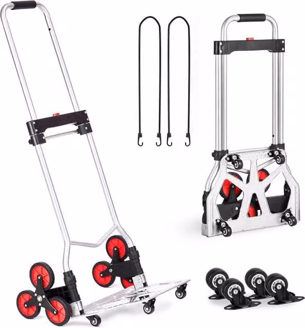 SPETLEK Silver Steel Folding Stair Climbing Hand Truck Dolly – 1