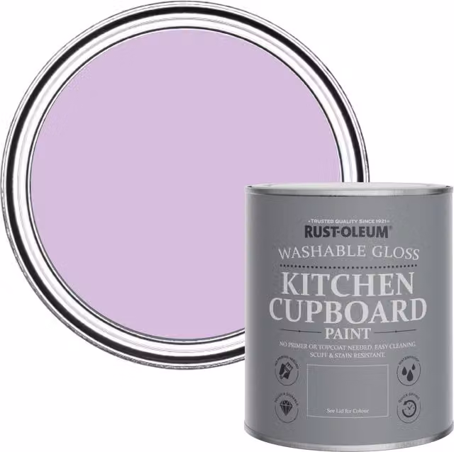 Rust-Oleum Kitchen Cupboard Paint in Gloss Finish, Violet Macaroon, 0.75 l