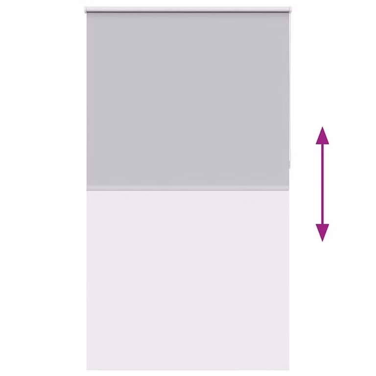 Berkfield Home Grey Marine Blackout Roller Blind, W: 105 cm, H: 210 cm
