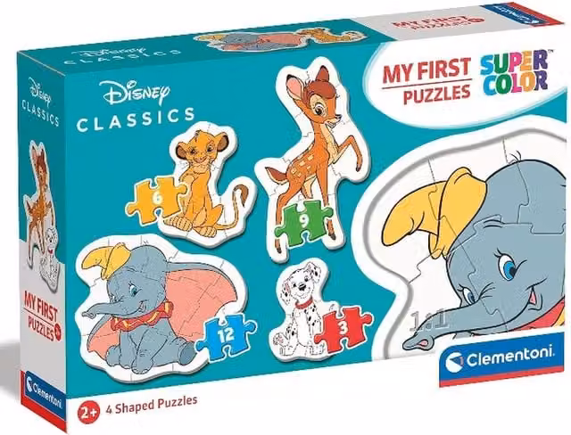 Clementoni Disney Classics My First Puzzles Set with Extra Large Cardboard Pieces in Multicolour