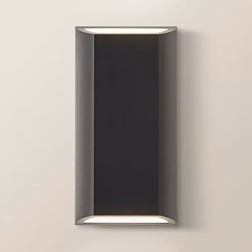 ValueLights Leon Matte Black IP65 LED Up and Down Outdoor Wall Light