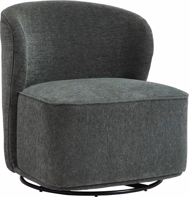 Livingandhome Modern Green Fabric Upholstered Swivel Tub Lounge Chair with Armrests