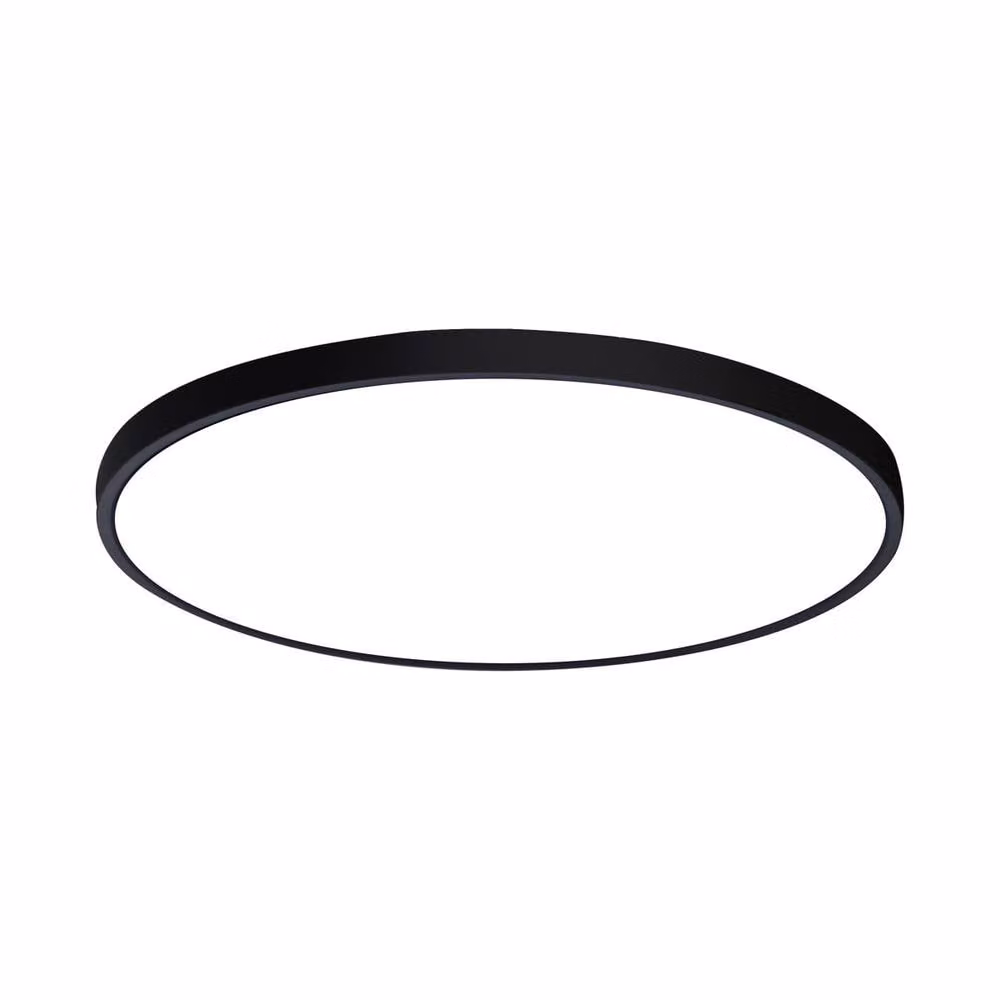 Netlighting Alata Round LED Flush Ceiling Light, Black, Diameter: 48 cm – 2