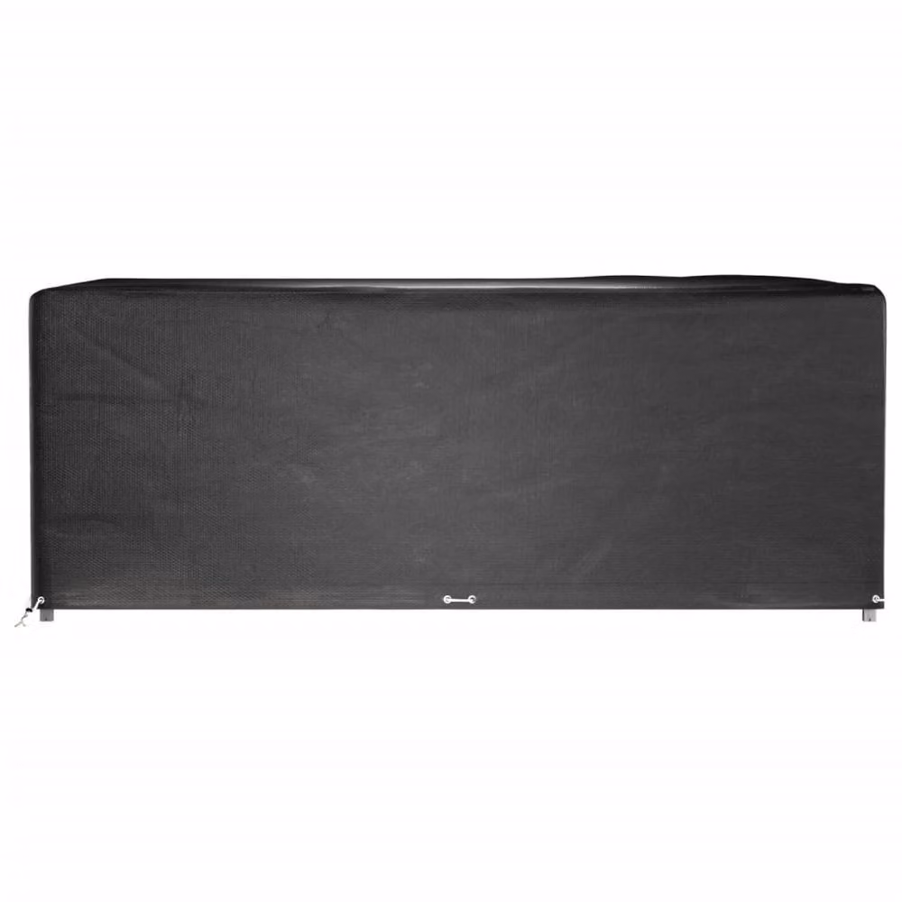 Berkfield Home Set of 2 Water Repellent Rectangular Sofa Garden Furniture Covers in Black, W/D/H: 278 x 204 x 105 cm – 2