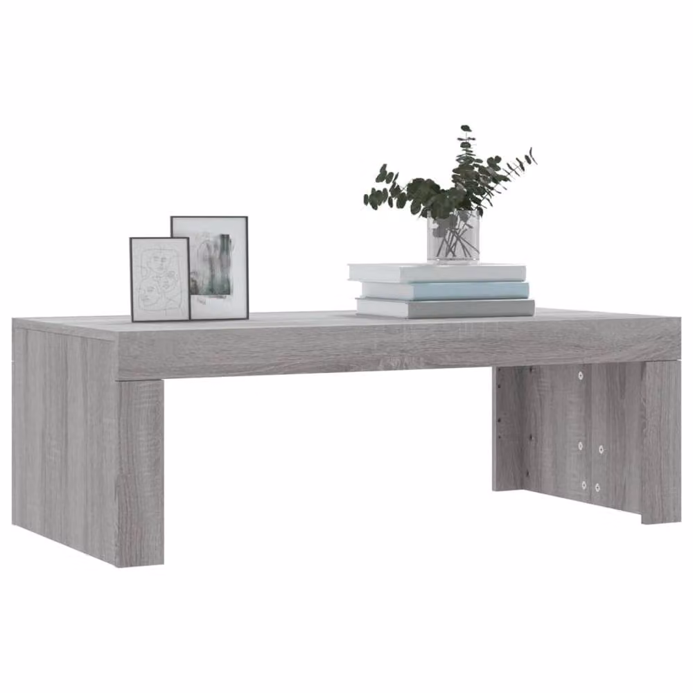 Berkfield Home Grey Sonoma Coffee Table, W/D/H: 102 x 50 x 36 cm – 3