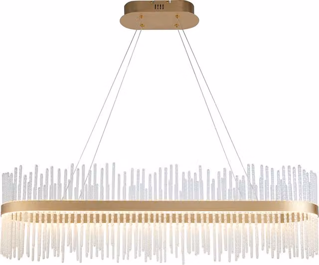 Perch & Parrow Anna Linear LED Pendant Light in Gold/Brass