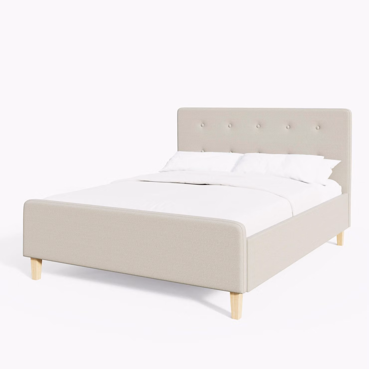 GFW Ashbourne Upholstered Ottoman Storage Bed Frame in Beige or Grey, W/D/H: 180 x 200 cm – 2