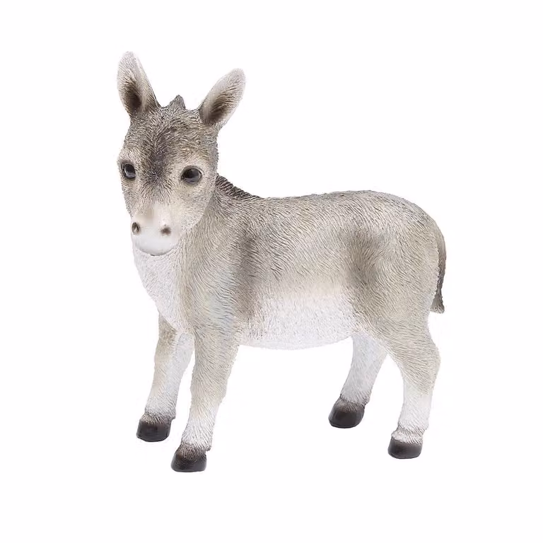Coopers of Stortford Gainsborough Baby Donkey Ornament in Grey and Brown Polyresin