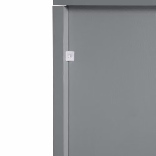 SoBuy Slim Tall Bathroom Storage Cabinet in Grey with 3-Tier Shelves and 2 Drawers, W/D/H: 30 x 30 x 144 cm – 4