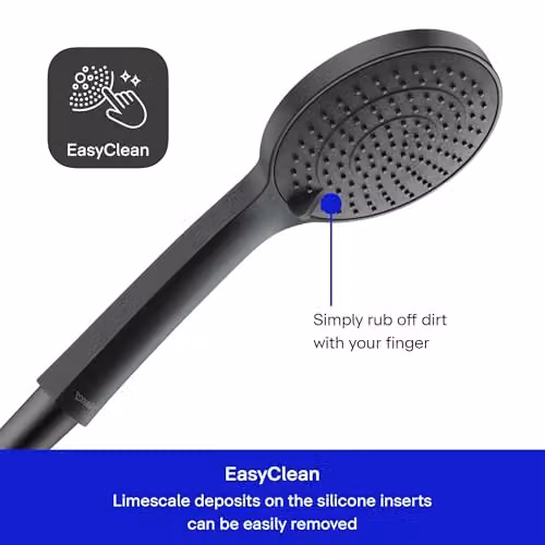 Duravit Universal Rain Hand Shower with Anti-Limescale Function, Matt Black – 2
