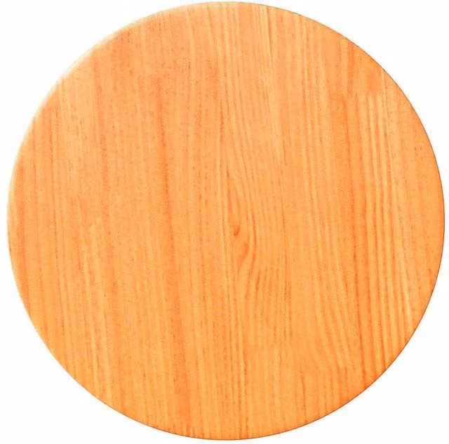 Berkfield Home Round Solid Wood Pine Table Top, Waxed Brown, Diameter: 30 cm, Height: 2.5 cm