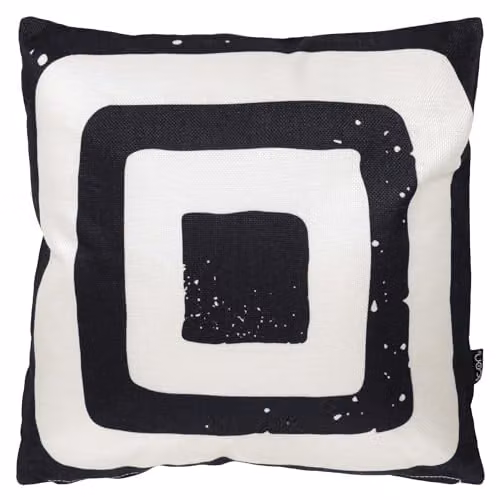 icon Set of 4 Target Mono Kyoto Fabric Indoor Outdoor Cushions, Black, W/D/H: 43 x 43 x 43 cm – 3
