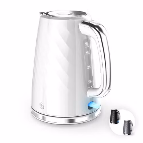 Swan Windsor Rapid Boil Kettle with Removable Limescale Filter, 1.7 l, 3 kW, White