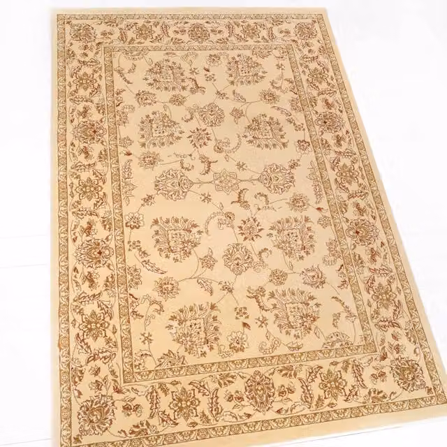 The Rug House Classic Floral Living Area Rug in Beige, W: 230 cm