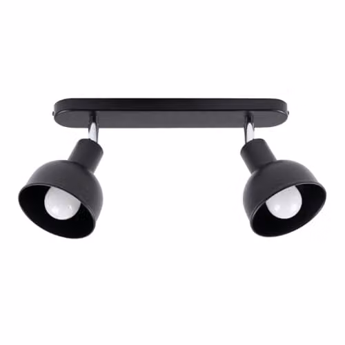 Sollux Lighting Elba Black Metal LED Wall Light with E27 Base – 1