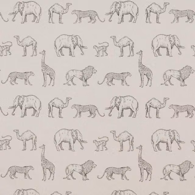 iLiv Prairie Animals Graphic Fabric Anthracite Cotton Adult Bedding