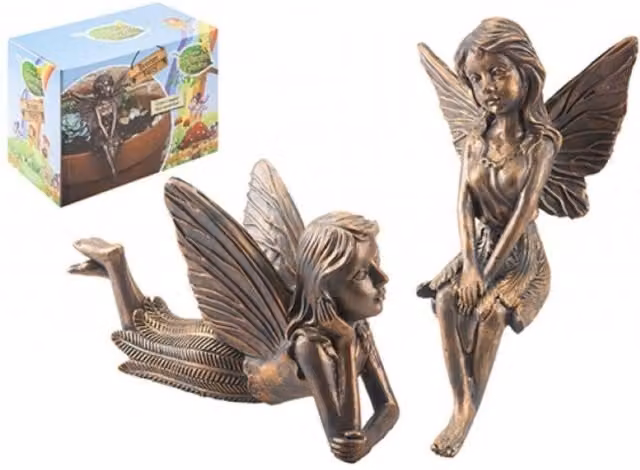KDMD Bronze Fairy Garden Ornament Tabletop Decor