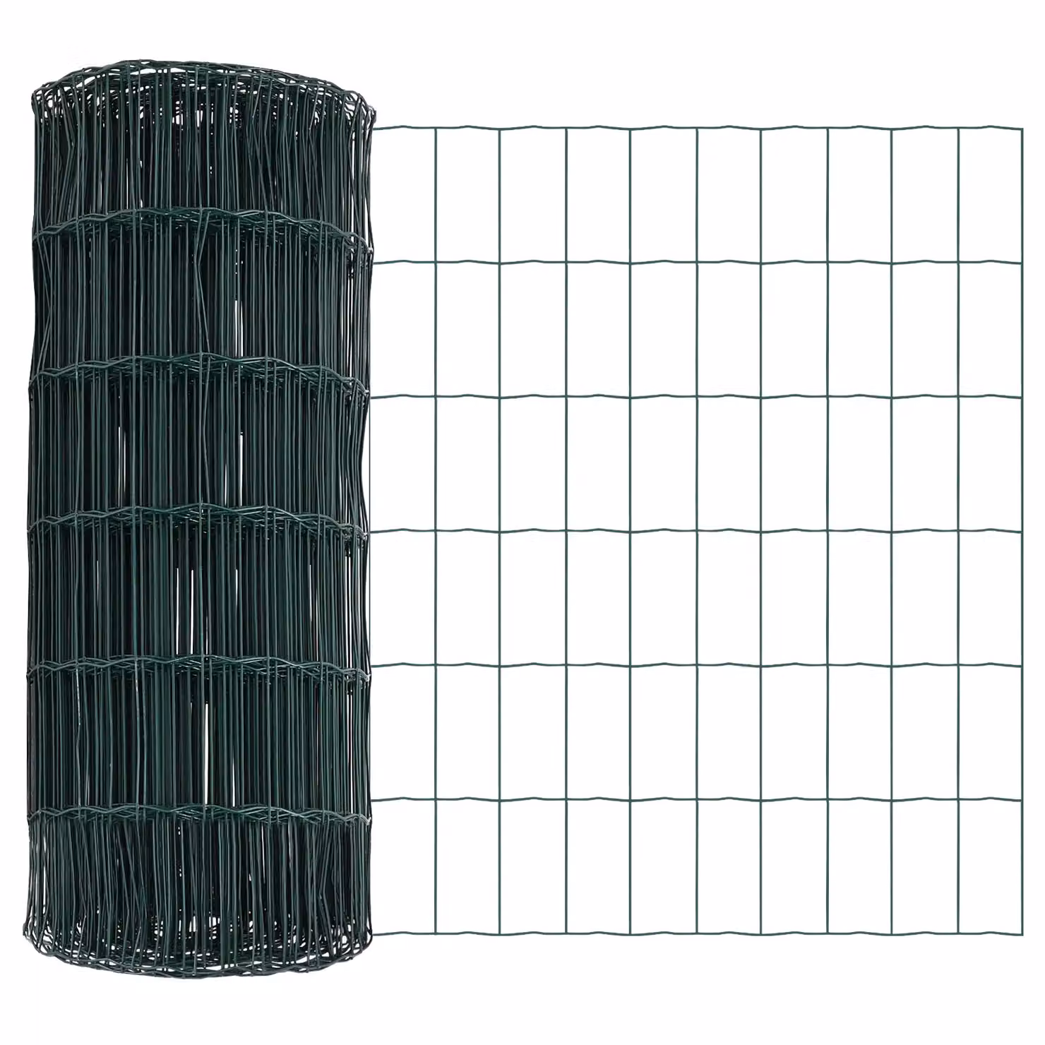 Berkfield Home Euro Fence Green PVC-Coated Steel Fence, 8 x 10 m – 3