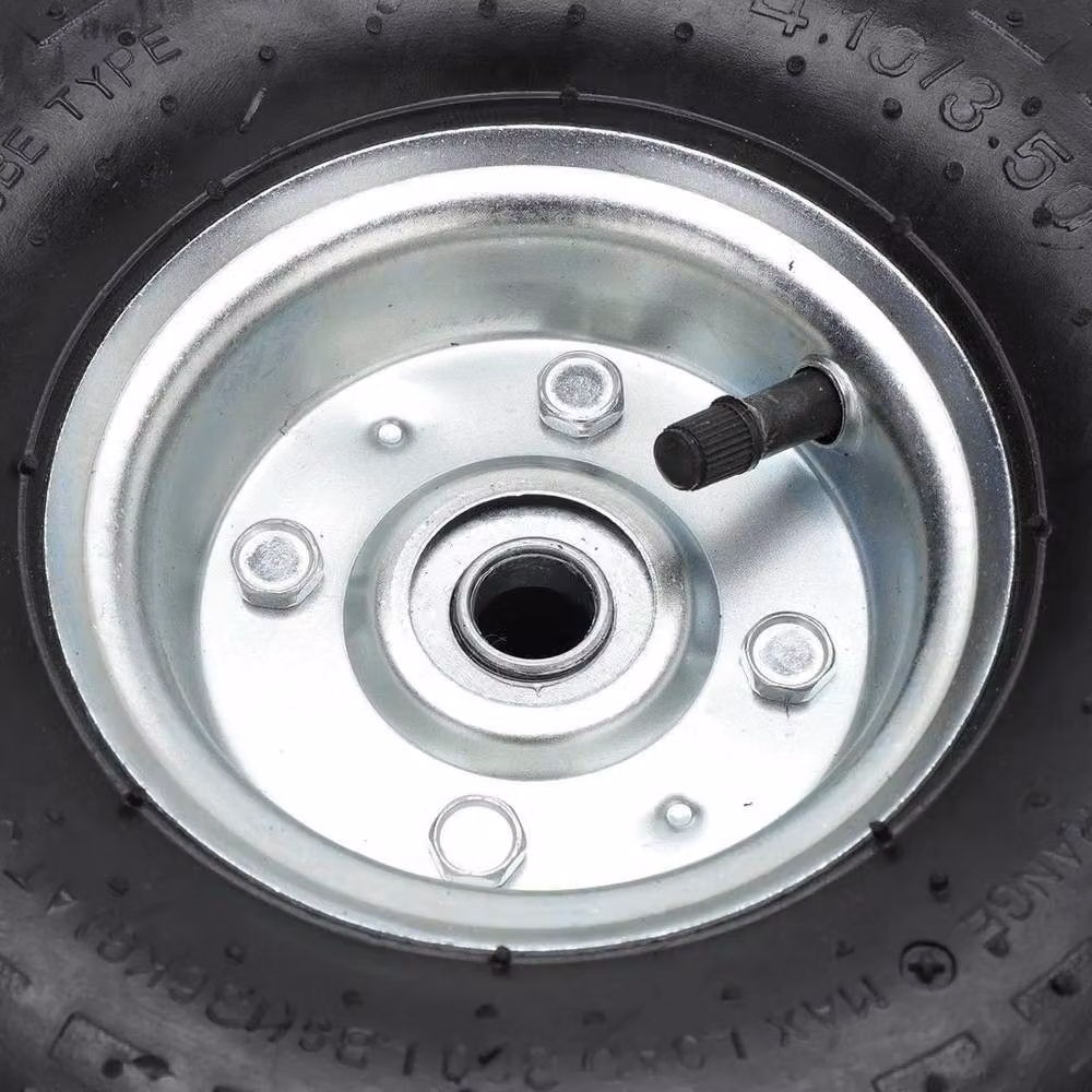 FLAVORA 2 x 10 inch Sack Truck Trolley Wheels in Black – 4