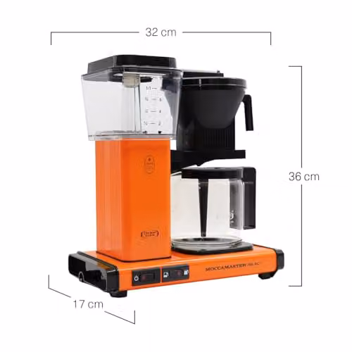 Technivorm Moccamaster KBG Select Filter Coffee Machine, Orange, 1.25 l – 2