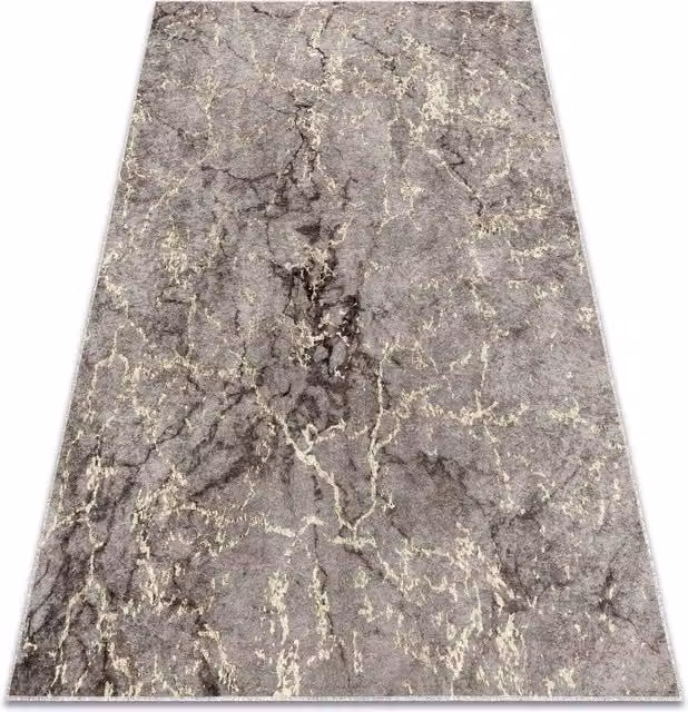RugsX Miro Grey Stone Look Rectangular Polyester Rug, W: 80 cm, L: 150 cm