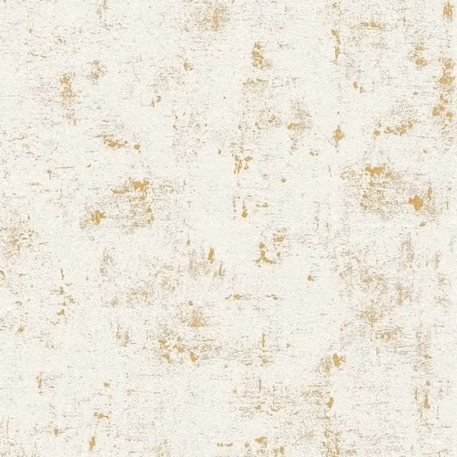 A.S. Création Industrial Abstract Textured Wallpaper in Gold, White and Multicolour Matt Finish