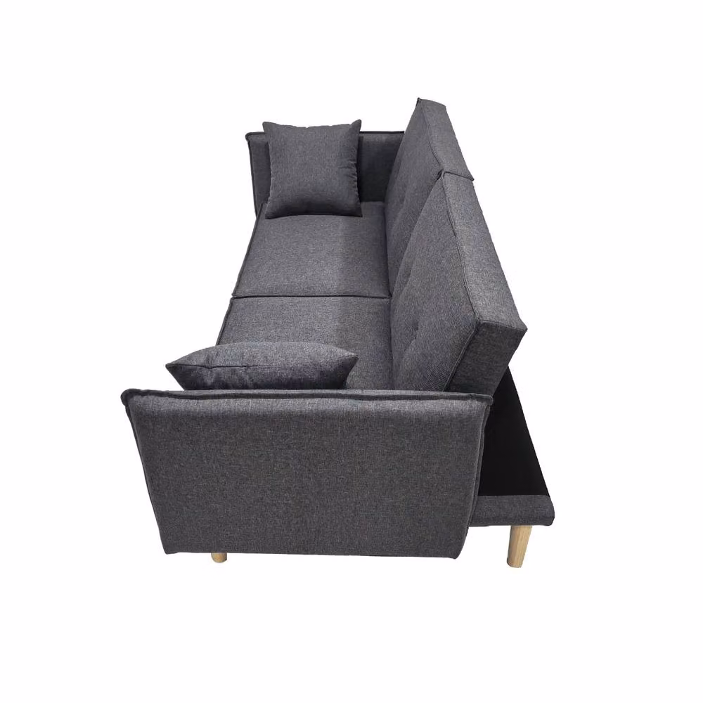 Outdoor Living Finnley Two Seat Grey Sofa Bed with Scatter Cushions – 3