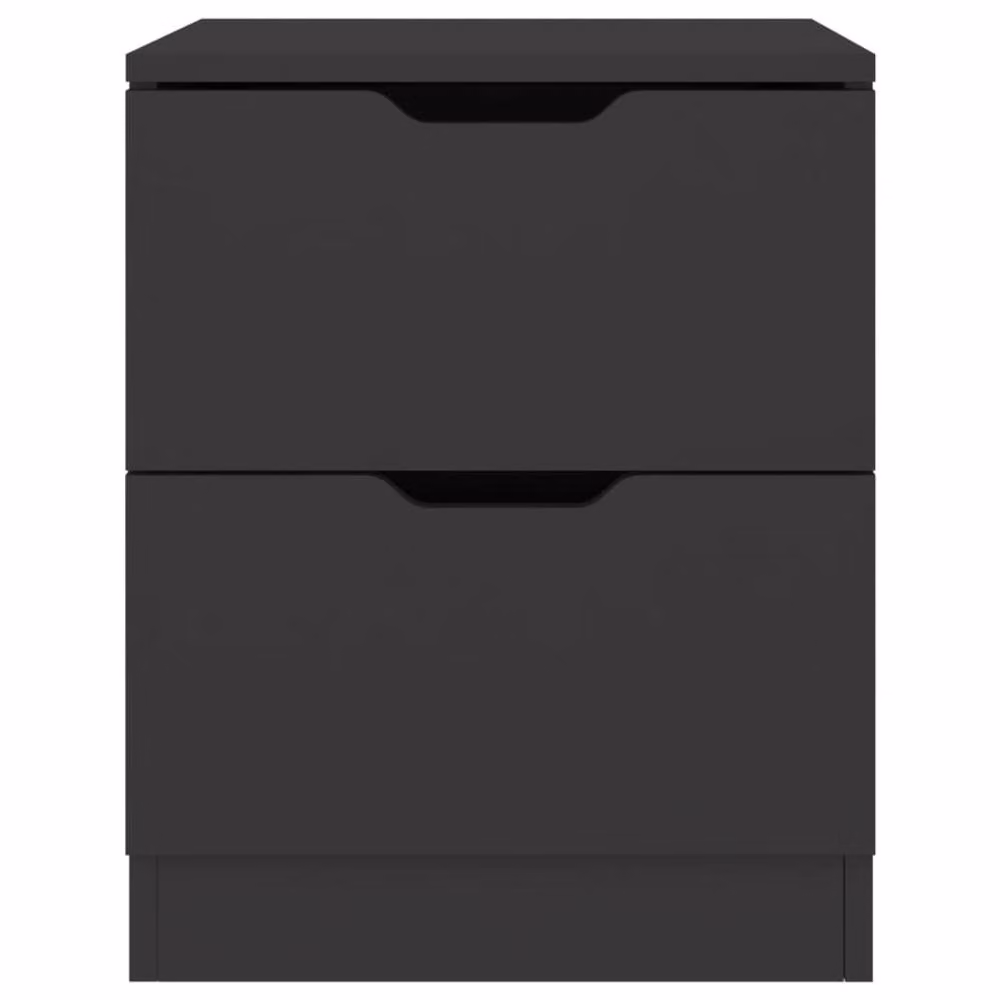 Berkfield Home Elegant Bedside Cabinets, 2 Piece Set in Black, W/D/H: 40 x 40 x 50 cm – 4
