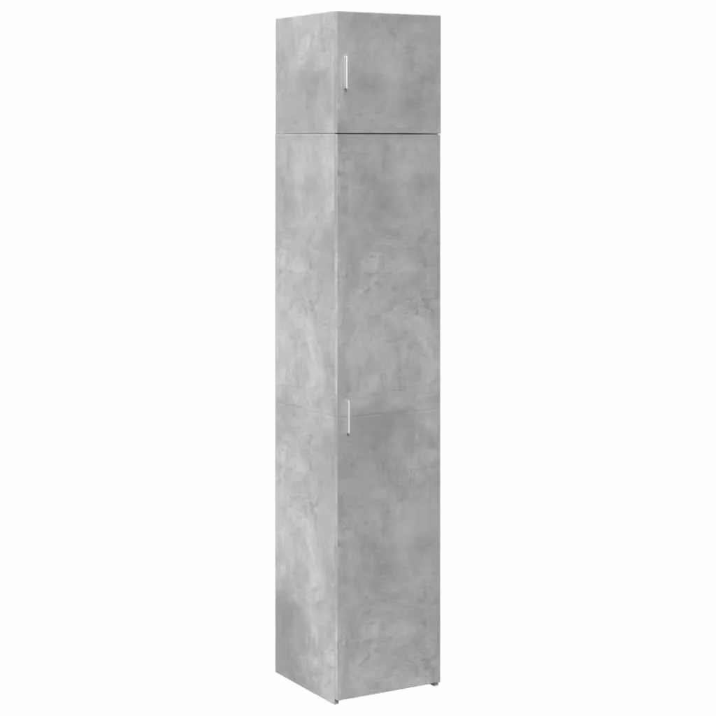 Berkfield Home Slim Freestanding Storage Cabinet in Grey, W: 40 cm, D: 42.5 cm, H: 225 cm
