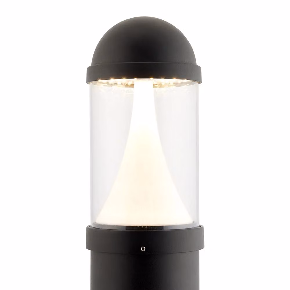 Netlighting Dax LED Outdoor Floor Bollard IP65 20W in Textured Black Paint – 2