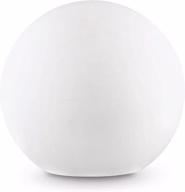 Ideal Lux Sole 1 White Spherical Outdoor Ground Light with Ground Spike, Height: 50 cm