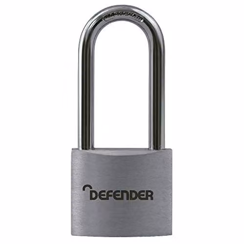 Defender 40mm Aluminium Padlock in Silver/Grey