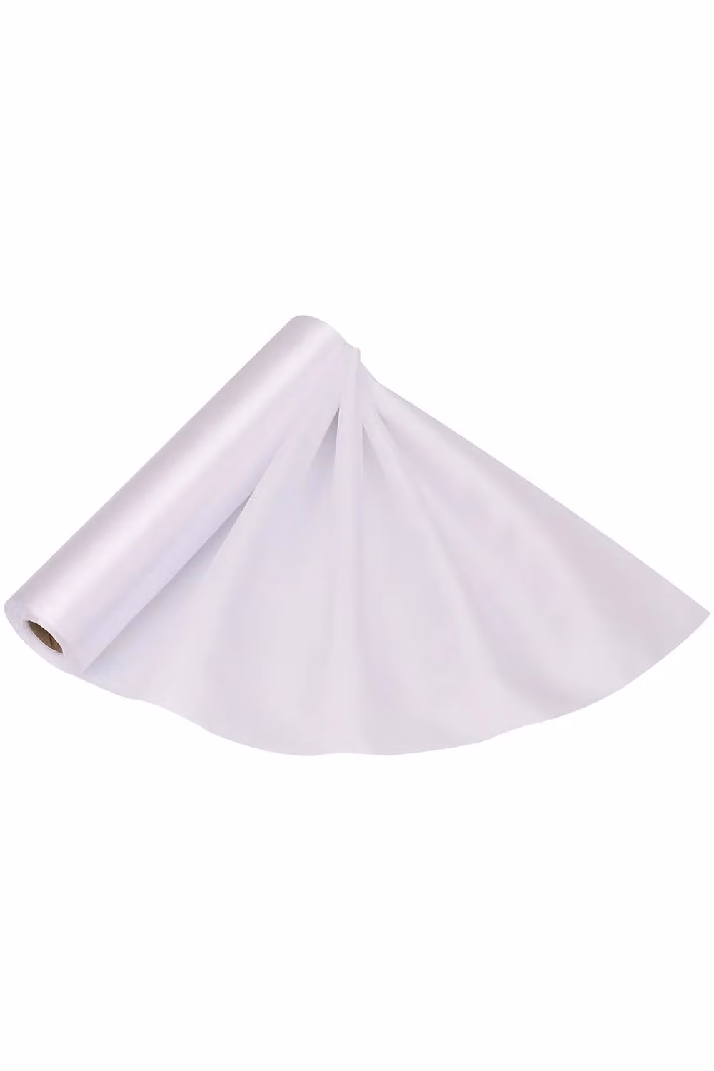 Neel Blue Solid Satin Fabric Roll in White for Wedding Décor and Drapery, W: 20 cm, H: 29 cm