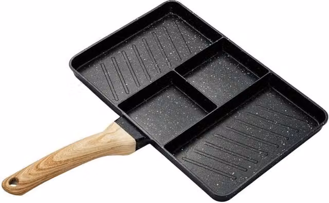 Pawnora Non-Stick Ceramic Frying Pan, Black, Diameter: 25.4 cm