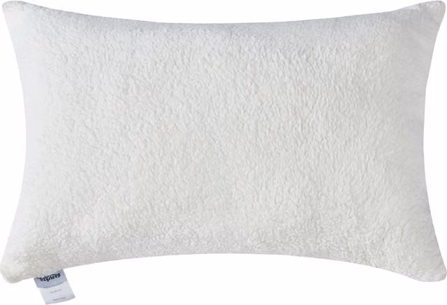 Ezysleep Winter Warm Reversible Bounce Pillow in White with Sherpa and Microfibre