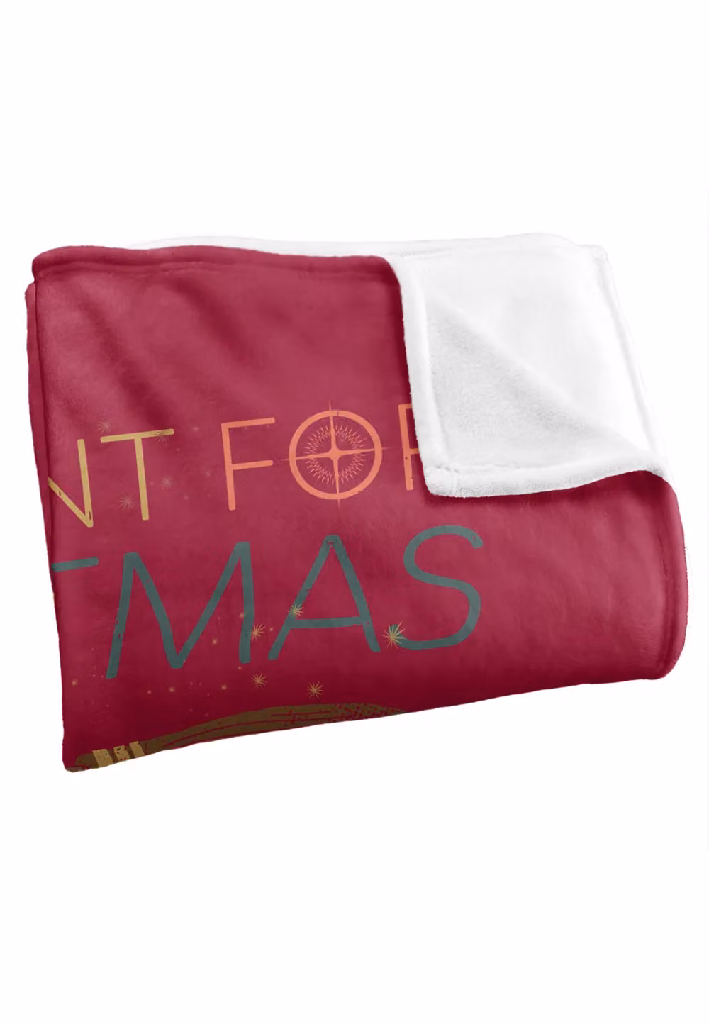 LOGOVISION Harry Potter All I Want for Christmas Silky Touch Super Soft Fleece Throw Blanket, White, W/D/H: 152 x 127 x 1 cm – 2