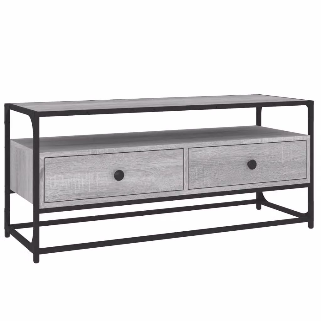 Berkfield Home Grey Sonoma TV Cabinet W/D/H: 100 x 35 x 45 cm – 2
