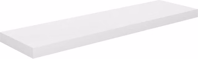 Berkfield Home Durable Floating Wall Shelves, 2 Pack, High Gloss White, W: 90 cm, D: 23.5 cm, H: 3.8 cm
