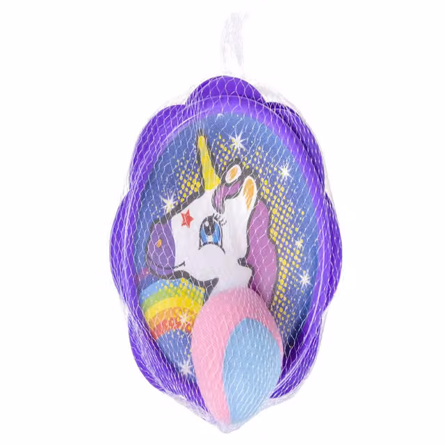 LG-Imports Unicorn Catch Ball Set in White and Multicolour