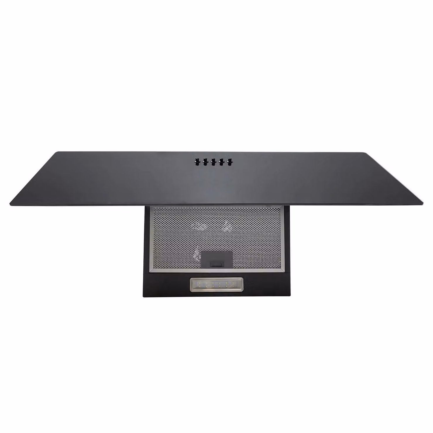 SIA Black Glass Angled Chimney Extractor Fan Cooker Hood AH90BL, Width: 90 cm – 3